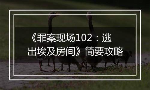 《罪案现场102：逃出埃及房间》简要攻略