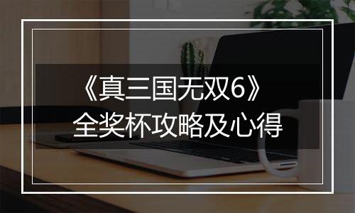 《真三国无双6》全奖杯攻略及心得