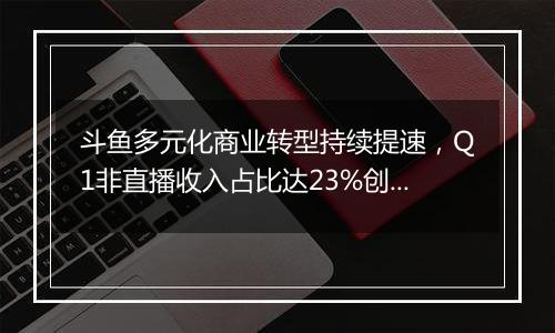 斗鱼多元化商业转型持续提速，Q1非直播收入占比达23%创新高