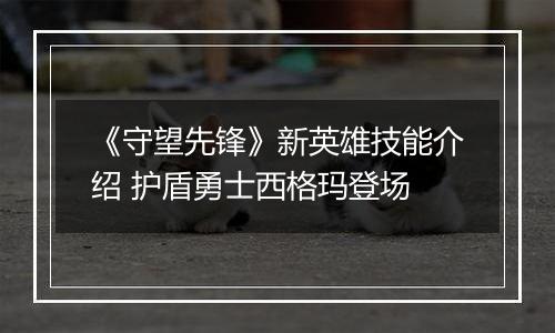 《守望先锋》新英雄技能介绍 护盾勇士西格玛登场
