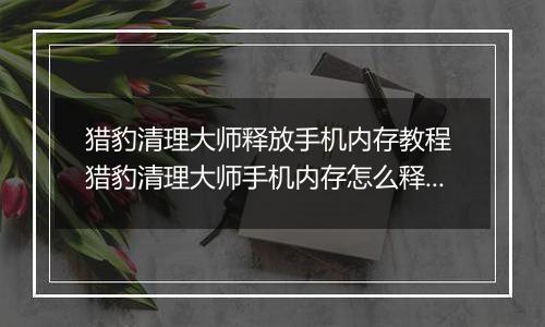 猎豹清理大师释放手机内存教程 猎豹清理大师手机内存怎么释放？