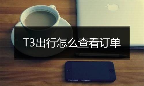 T3出行怎么查看订单