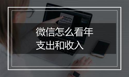 微信怎么看年支出和收入