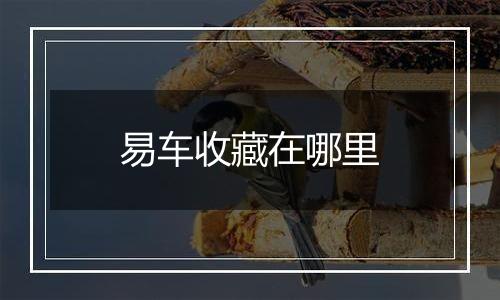 易车收藏在哪里