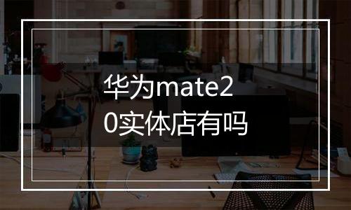 华为mate20实体店有吗