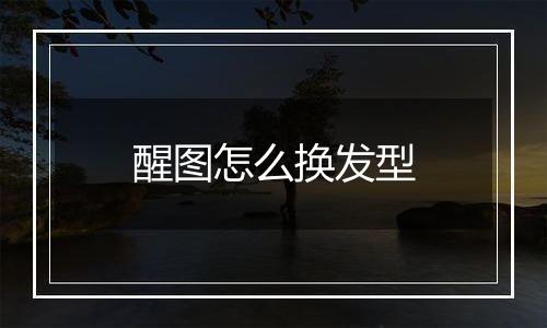 醒图怎么换发型