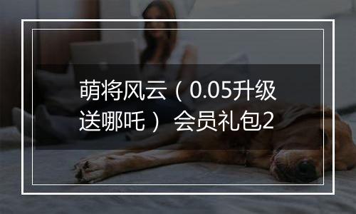 萌将风云（0.05升级送哪吒） 会员礼包2