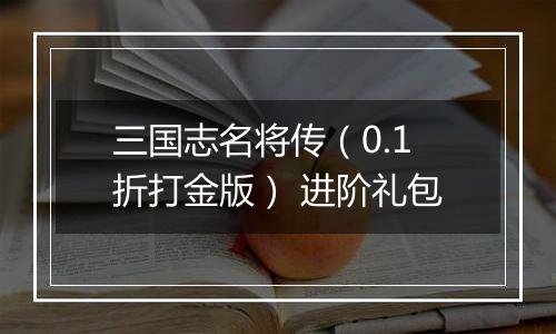 三国志名将传（0.1折打金版） 进阶礼包