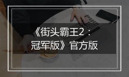 《街头霸王2：冠军版》官方版