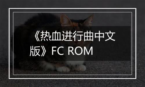 《热血进行曲中文版》FC ROM
