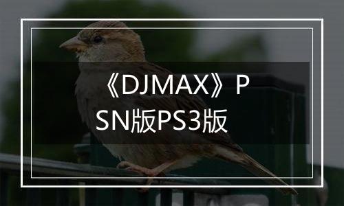 《DJMAX》PSN版PS3版