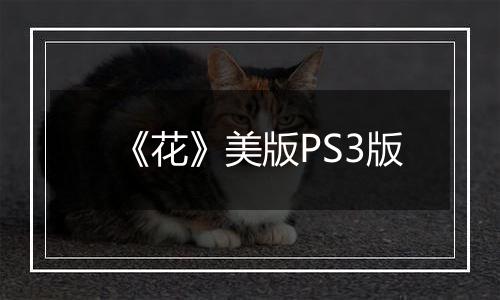 《花》美版PS3版