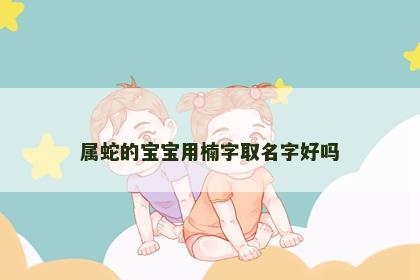 属蛇的宝宝用楠字取名字好吗