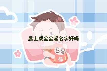属土虎宝宝起名字好吗