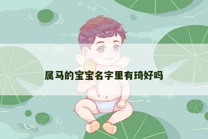 属马的宝宝名字里有琦好吗