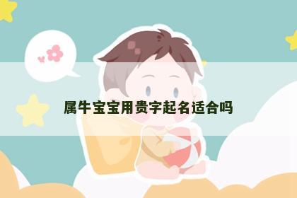 属牛宝宝用贵字起名适合吗