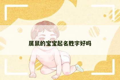 属鼠的宝宝起名胜字好吗