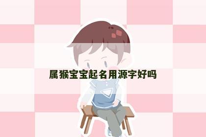 属猴宝宝起名用源字好吗