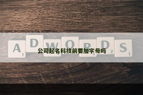 公司起名科技前要加字母吗