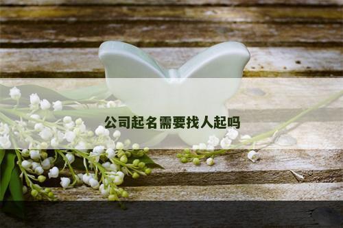 公司起名需要找人起吗