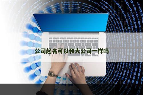 公司起名可以和大公司一样吗