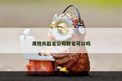 用姓氏起名公司取名可以吗