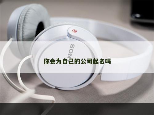 你会为自己的公司起名吗