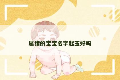属猪的宝宝名字起玉好吗