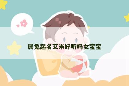 属兔起名艾米好听吗女宝宝