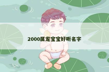 2000属龙宝宝好听名字