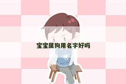 宝宝属狗用名字好吗