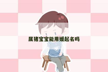 属猪宝宝能用媛起名吗